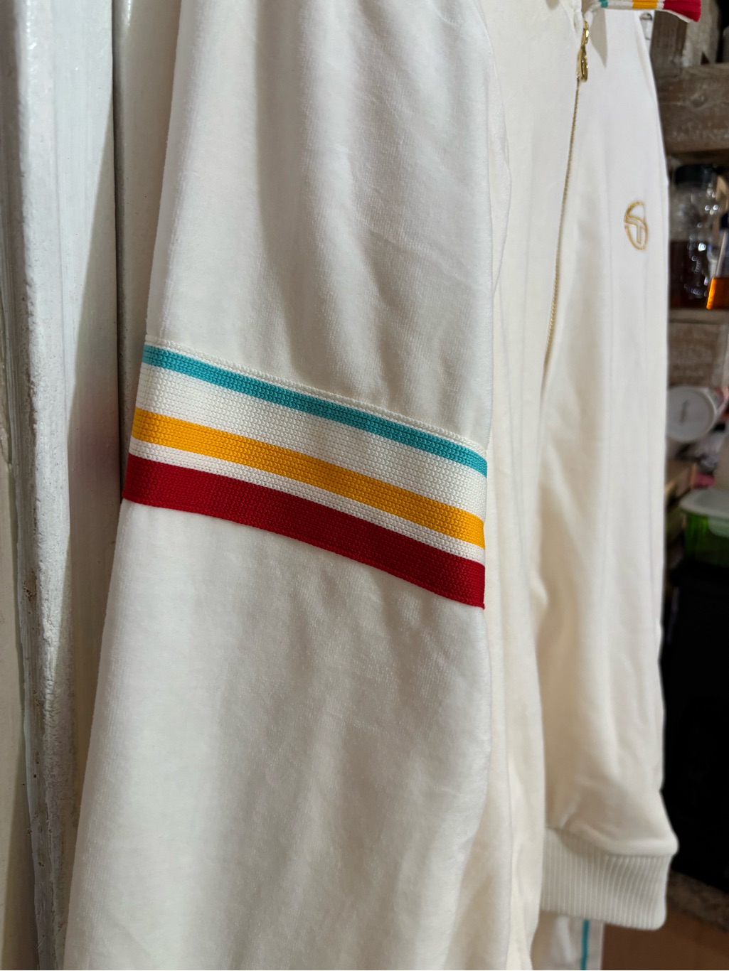 Sergio Tacchini Cream Valor Sweatsuit Mens. — image 5 of 8